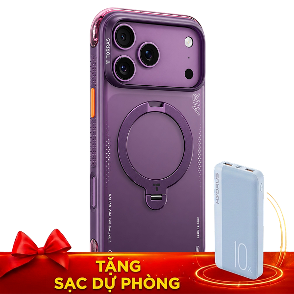 Ốp Lưng iPhone 18 Pro Max/17 Pro Max Magnetic Q3 AIR TORRAS Tím